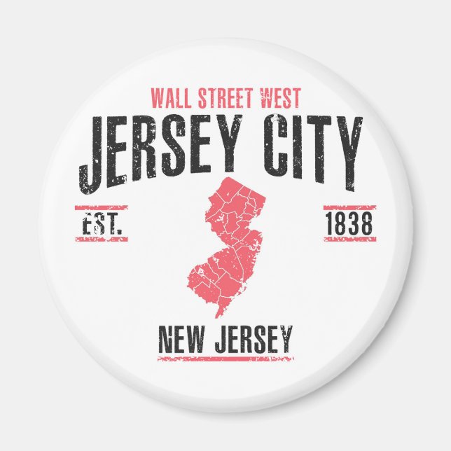 Imán Ciudad de Jersey (Frente)