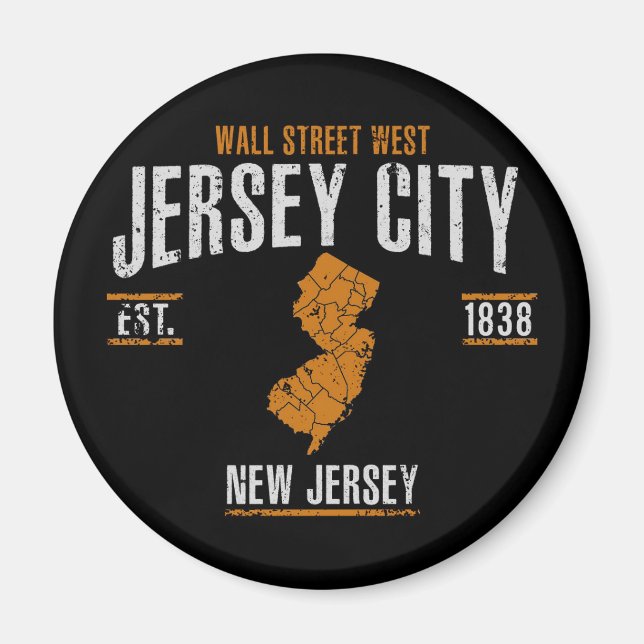 Imán Ciudad de Jersey (Frente)