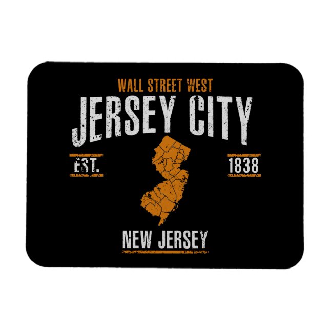 Imán Ciudad de Jersey (Horizontal)