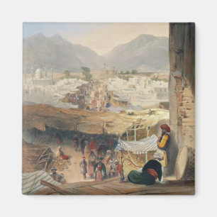 Imán Ciudad de Kandahar, de su bazar principal y de la