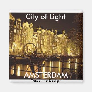 Imán ciudad de la luz (Amsterdam) - Personalizada