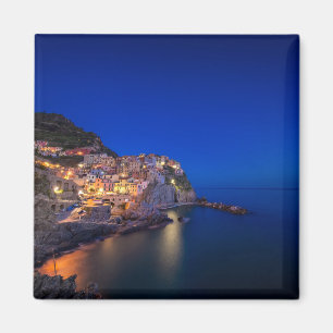 Imán Ciudad de Manarola en el Cinque Terre por la tarde