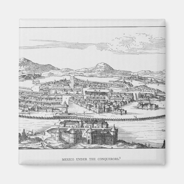 Imán Ciudad de México bajo el conquistador (Frente)