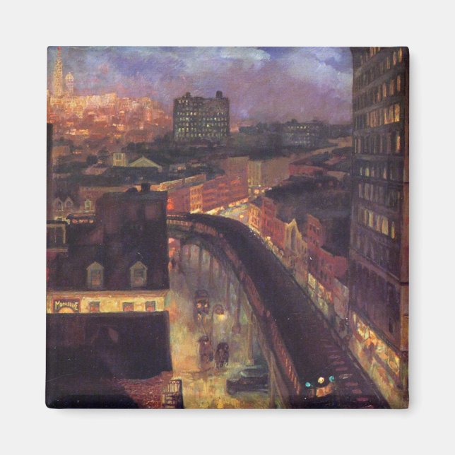 Imán Ciudad de Nueva York de Greenwich Village (NYC) (Frente)