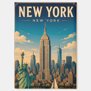 Imán 🗽 Ciudad de Nueva York EE. UU. Horizonte Visita