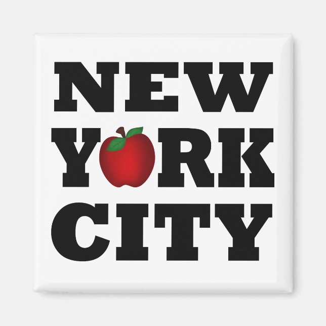 Imán Ciudad de Nueva York (Gran Manzana) (Frente)