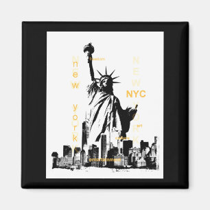 Imán Ciudad de Nueva York Ny Nyc Estatua de la Libertad