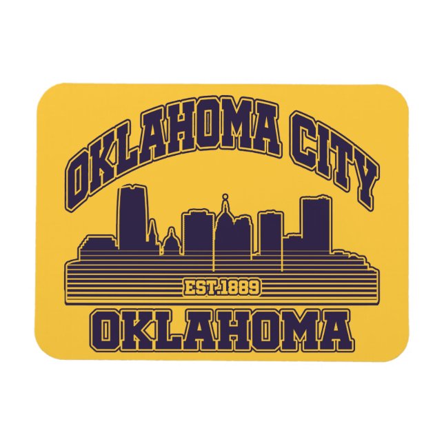 Imán Ciudad de Oklahoma, Oklahoma (Horizontal)