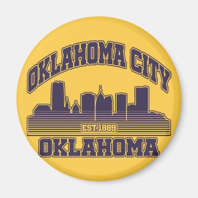Imán Ciudad de Oklahoma, Oklahoma (Frente)