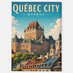 Imán 🏰 Ciudad de Quebec Chateau Frontenac