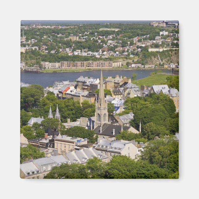 Imán Ciudad de Quebec, Quebec, Canadá. Mirando hacia ab (Frente)