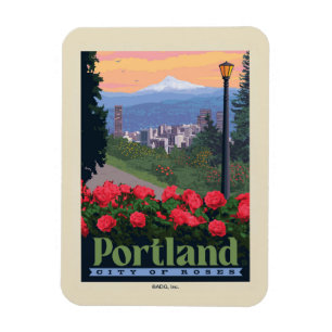 Imán Ciudad de Rosas   Portland, Oregón