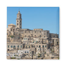 Ciudad de Sassi di Matera en Italia