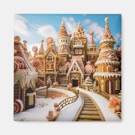 Imán Ciudad de Tierras de Nieve para Invierno Festivida