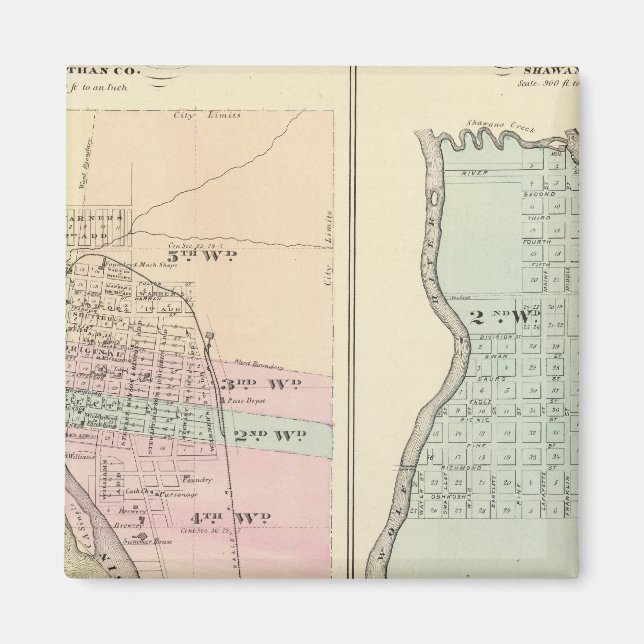 Imán Ciudad de Wausau, aldea de Shawano (Frente)