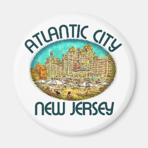 Imán Ciudad del Atlántico, Nueva Jersey