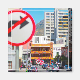 Imán Ciudad del Cabo Calle de Paisaje Urbano Sudáfrica