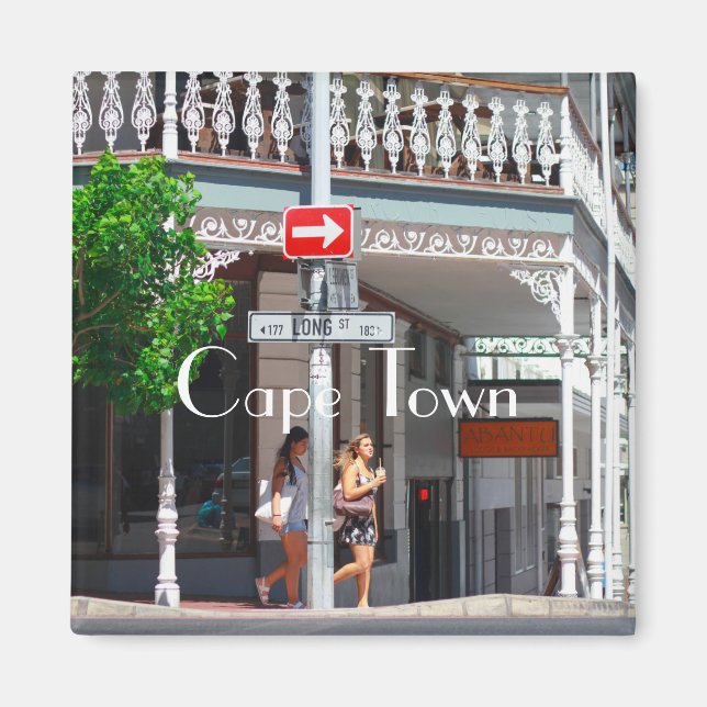 Imán Ciudad del Cabo: Larga calle para Sudáfrica (Frente)