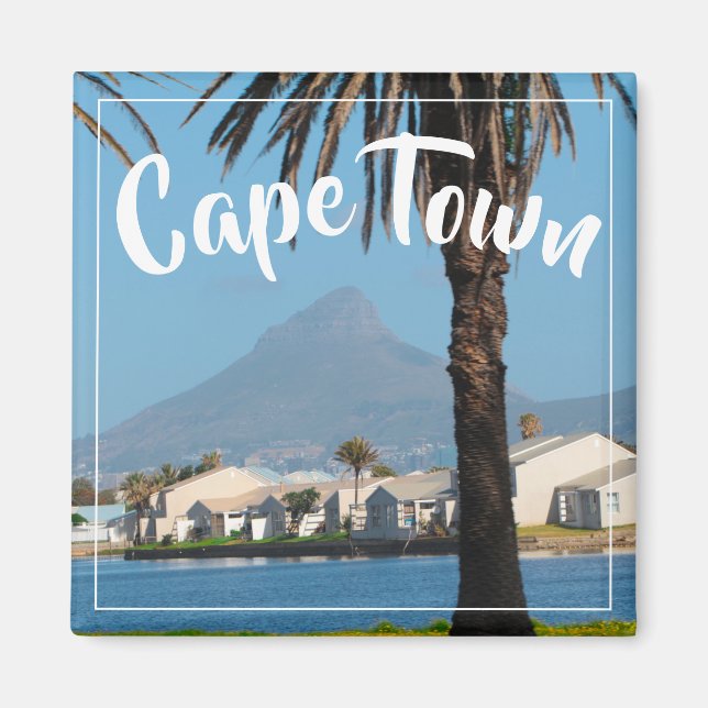 Imán Ciudad del Cabo ZA Cabeza de León de Sudáfrica (Frente)