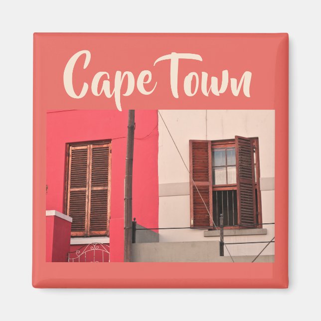 Imán Ciudad del Cabo ZA Muro Sudáfrica Mapa (Frente)