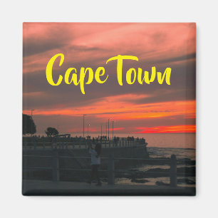 Imán Ciudad del Cabo ZA Sea Point Promenade Sunset