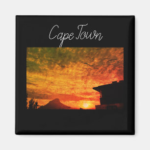 Imán Ciudad del Cabo ZA Sudáfrica Sunset Panorama Magne
