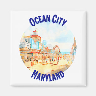 Imán Ciudad del Océano, Maryland