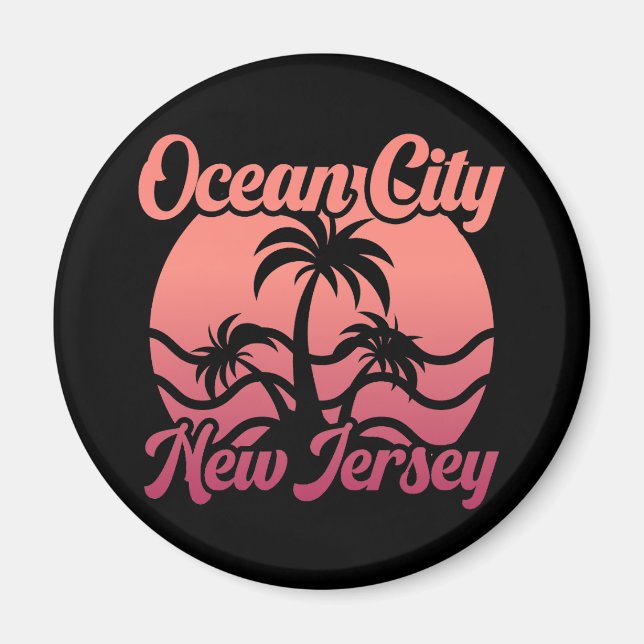 Imán Ciudad del Océano, Nueva Jersey (Frente)