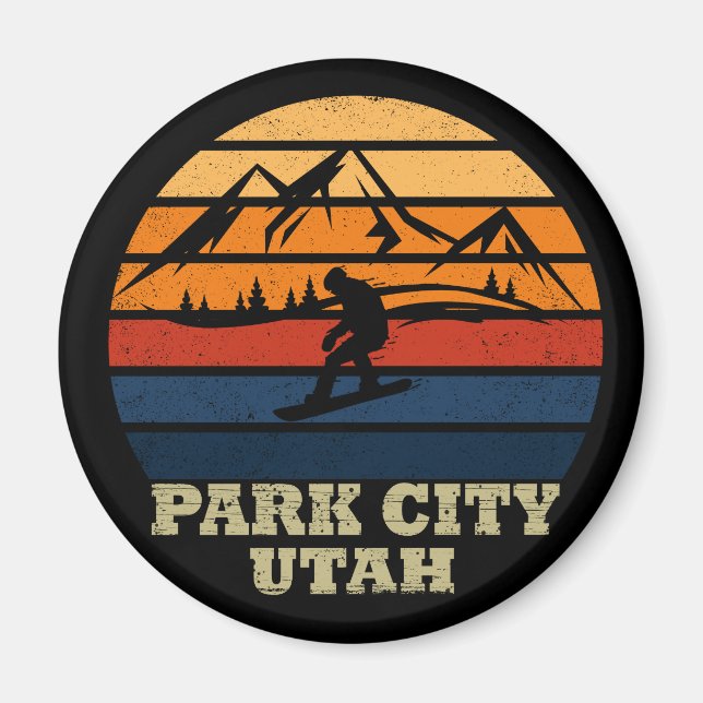 Imán Ciudad del Parque de la Ciudad de Utah (Frente)