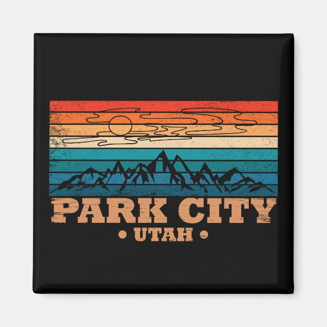Imán Ciudad del Parque de la Ciudad de Utah (Frente)