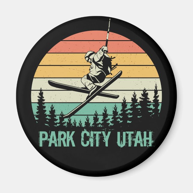 Imán Ciudad del Parque de la Ciudad de Utah (Frente)