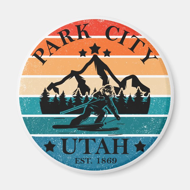 Imán Ciudad del Parque de la Ciudad de Utah (Frente)