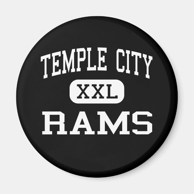 Imán Ciudad del Templo - Rams - High - Temple City Cali (Frente)