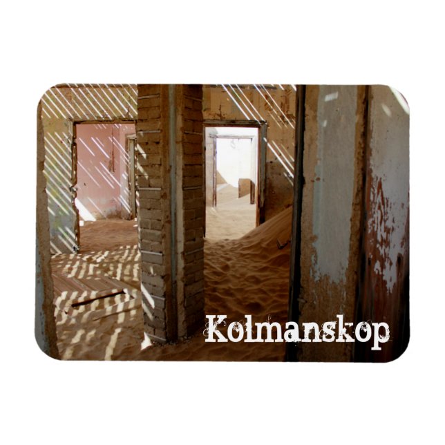 Imán Ciudad fantasma de la casa Kolmanskop de Namibia (Horizontal)