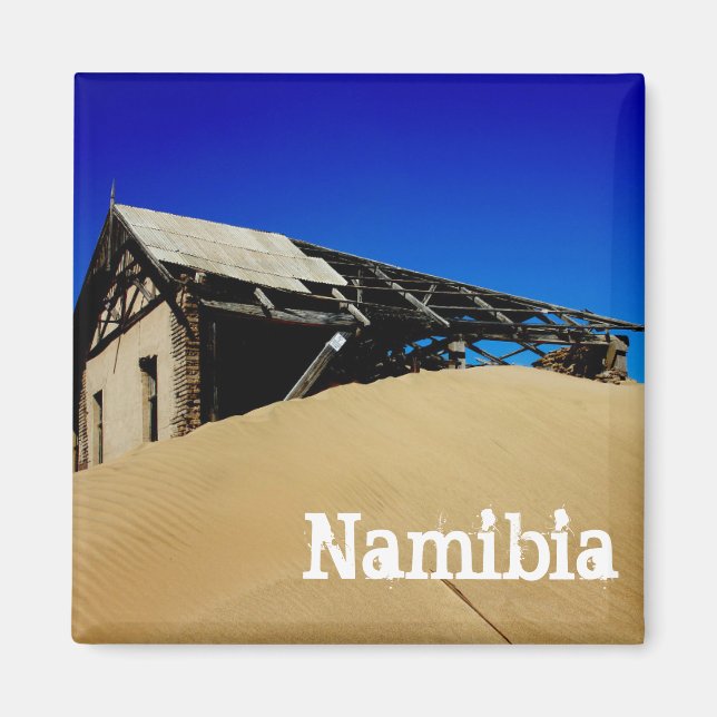 Imán Ciudad fantasma de la casa Kolmanskop de Namibia (Frente)
