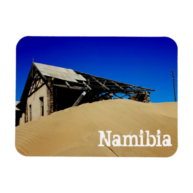 Imán Ciudad fantasma de la casa Kolmanskop de Namibia (Horizontal)