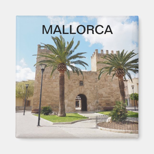 imán ciudad fortificada de Alcudia en Mallorca (Frente)