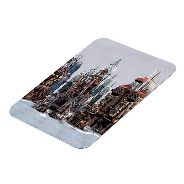 Imán Ciudad futurista (Lado Izquierdo)