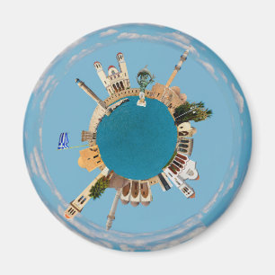 Imán Ciudad Grecia de Rethymno poca señal minúscula a