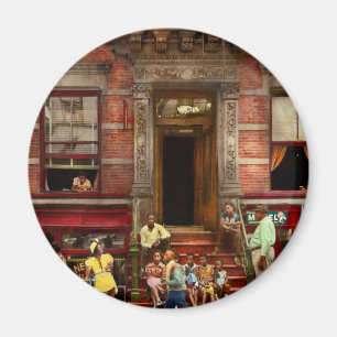 Imán Ciudad - Harlem NY - vida 1935 del Stoop
