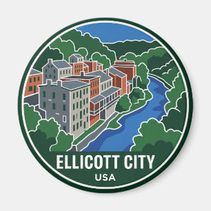 Imán Ciudad Histórica de Ellicott Maryland