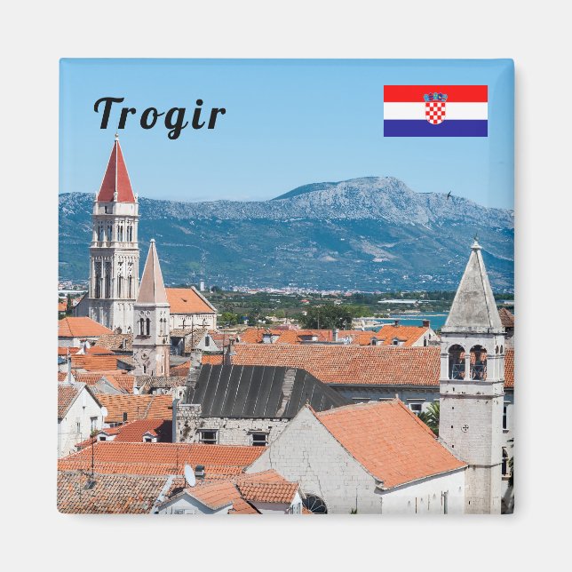 Imán Ciudad histórica de Trogir - Dalmatia, Croacia (Frente)