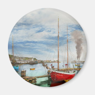 Imán Ciudad - Isla Mackinac MI - Tipo náutico 1906
