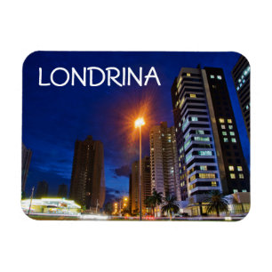 Imán Ciudad Londrina de la noche