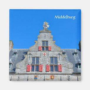 Imán ciudad Middelburg en la provincia de Zeeland, País