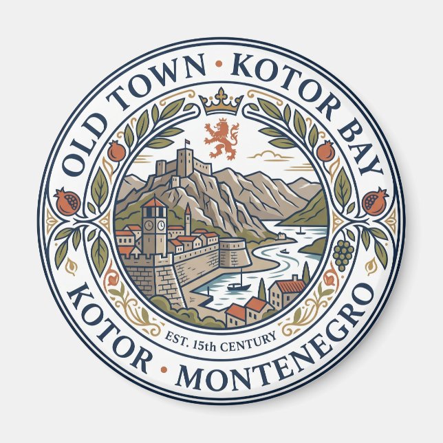 Imán Ciudad Vieja de Kotor Montenegro (Frente)