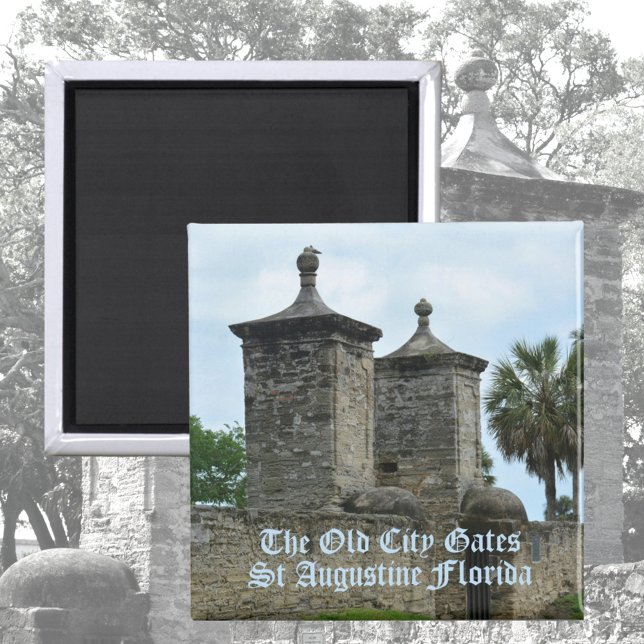 Imán Ciudad Vieja St Augustine Gates Histórica Florida (Subido por el creador)