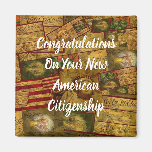 Imán Ciudadanía de Estados Unidos (Frente)