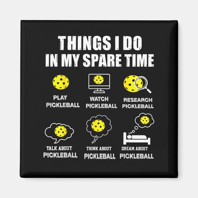 Imán Ckleball Things I Do In My Spare Time, Funny Ckleb (Frente)