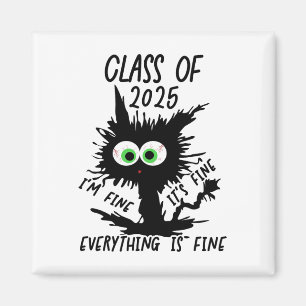Imán Cl De 2025 Gracioso Gato Negro